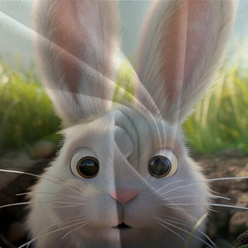 Housses De Couettes 3D Rabbit Super Douce Parure de Lit Microfibre 260x220 - 8