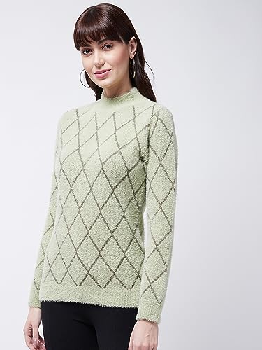 Image of Modeve Women Checkered Sweater for Winters