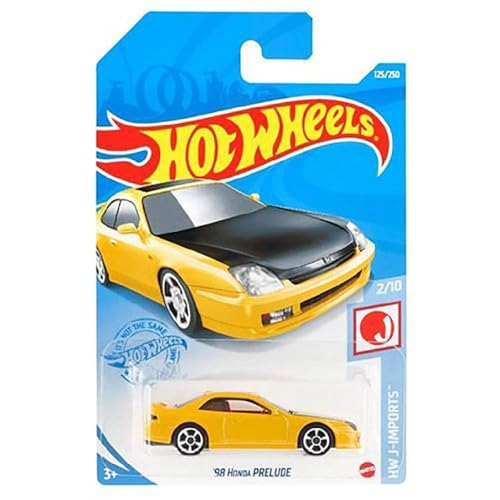 Image of Hot Wheels Car Ages 3 and Up (98 Honda Prelude Yellow)