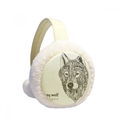 Orejeras de invierno plegables gris lobo un regalo unisex para el frío