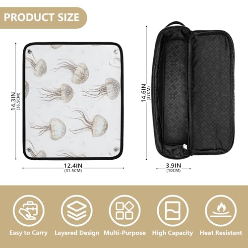 Bolsa de viaje para herramientas de cabello resistente al calor miniatura 4