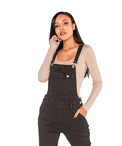 Nina Carter Salopette da donna, in denim, stile