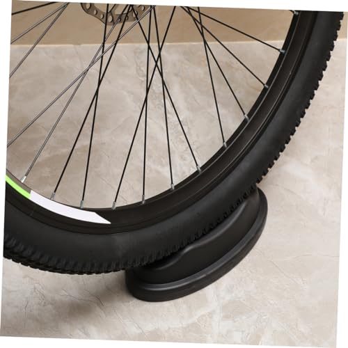 Support roue frontale avec tapis de cyclisme pour protéger le sol - 4