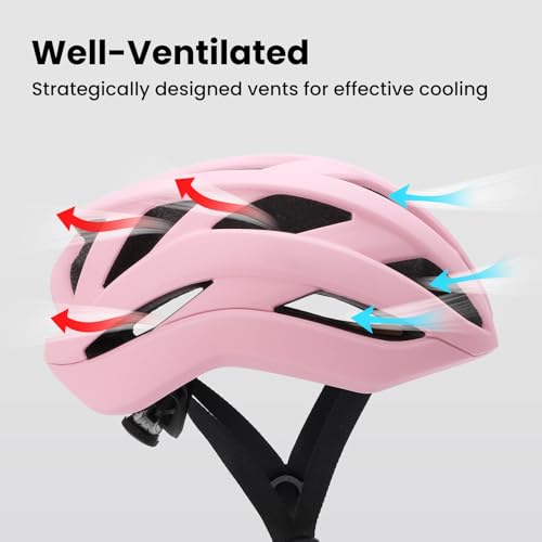 Aomiun Casco de Bicicleta para Adultos, Casco de Bicicleta Carretera, Montaña para Hombres y Mujeres, con Forro Interior Extraíble (L) - imagen 4