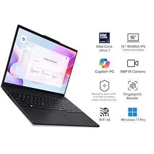 Lenovo Thinkpad T16 Gen4 Business Laptop, Intel 12-Core Ultra 7 255U, 16’’ WUXGA Touchsreen, Win 11 Pro with Lifetime MS Office, 32GB DDR5 RAM 1TB SSD, 5MP Webcam, Thunderbolt 4, Backlit, Ethernet — photo 2 of 6