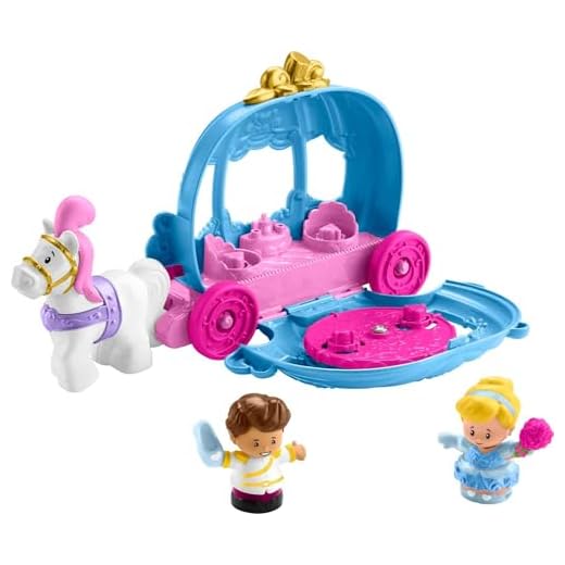 Disney Princess Toddler Toy Little People Cinderella’S Dancing Carriage Playset With Horse & Figures For Ages 18+ Months