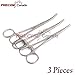 PRECISE CANADA: SET OF 3 KOCHER HEMOSTAT FORCEPS CURVED 6