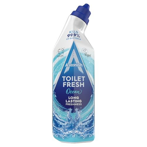 Astonish Ocean Toilet Fresh Gel Kills 99.9% of Bacteria Limescale Prevention 750ml