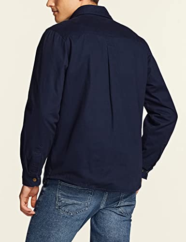 CQR Men's Twill All Cotton Flannel Lined Shirt Jacket, Soft Brushed Outdoor Shirt Jacket4