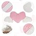 2 Pcs Heart Shaped Car Headrest Pillow with Angel Wings Pink Heart Cute Neck Pillow for Car Neck Support Head Rest Cushion Comfortable Seat Pillows For Driving Travelling Office Accessories