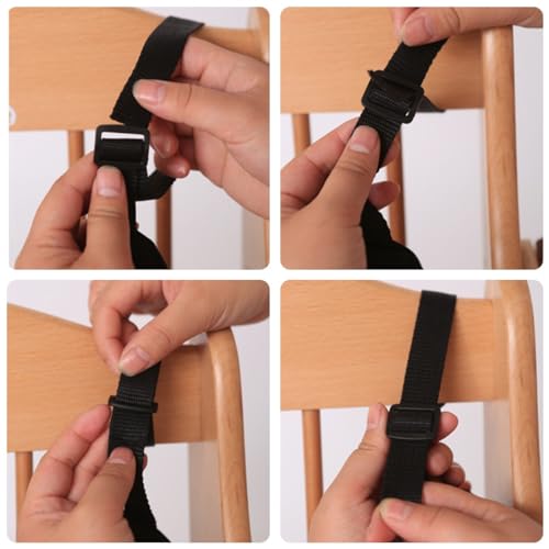 ZKGYUS 5-Punkt-Gurtsystem Verstellbare Hochstuhl Kinderschutzgurt Kinderwagen Gurt Babygurt Gurt Schwarz Universal Gurt für Kindersitz Kinderwagen Hochstuhl Buggy