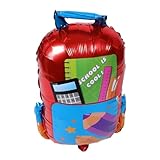 ARTSEWPLY 5 Stück Teiliges Back To School Dekorationsset mit Robusten Wiederverwendbaren Schulranzen Aluminiumfolie Ballons für Kindergarten und Klassenzimmer zur Festlichen