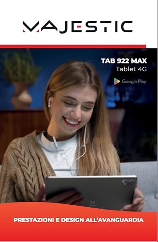 Majestic Tab 922 Max - Tablet 12" Ips Hd Plus (2000X1200), WI-FI E 4G, Octa Core, Memoria 128G, Ram 8G, Android 14, Doppia Camera, Gps - 8