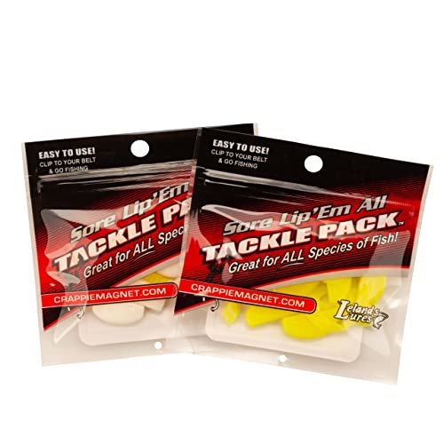 Crappie Magnet Tackle Pack Kit - Fishing Lures, Jig Hooks, Split Shots - Designed To Catch Any Fish Including Bass, Crappie, Trout And More - Portable All Species Fishing Tackle Box #TOP6