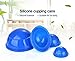 Healthcom 12 Pcs Silicone Massage Cupping Set Vacuum Cupping Acupuncture Cupping Therapy Set Professional Body Massage Cup Set Vacuum Massage Cupping for Pain Relief Muscle Relaxation,Pack of 12