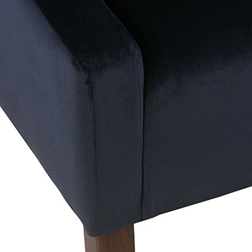 Homepop K6908-B267 Swoop Arm Accent Chair, Navy #TOP5