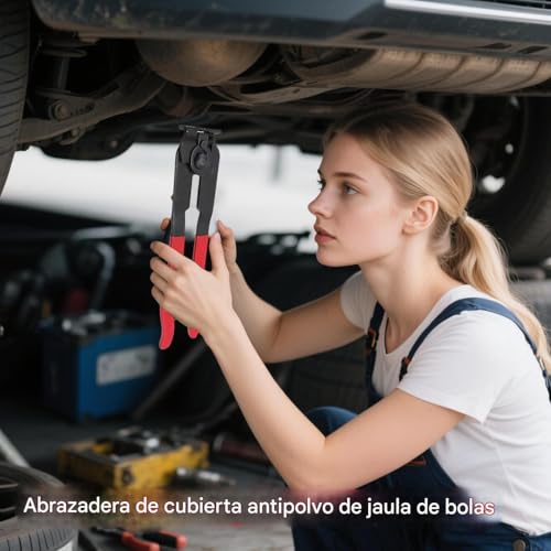 Alicate de fuelle homocinético con sujeción fuerte antipolvo para mangueras 8