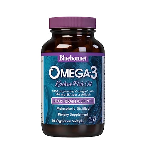 Bluebonnet 0743715009776 Nutrition Omega-3 Kosher Fish Oil, Natural Triglyceride Form, Gluten-Free, Dairy-Free cover