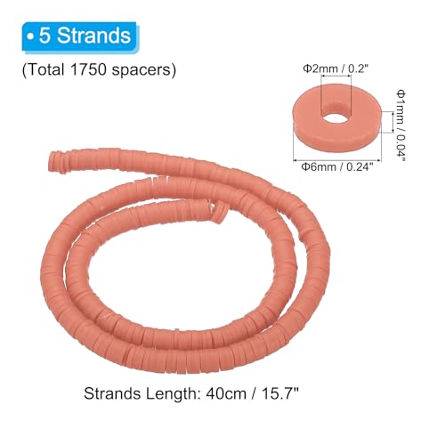 PATIKIL 6mm Polymer Clay Beads Spacer - Image 2