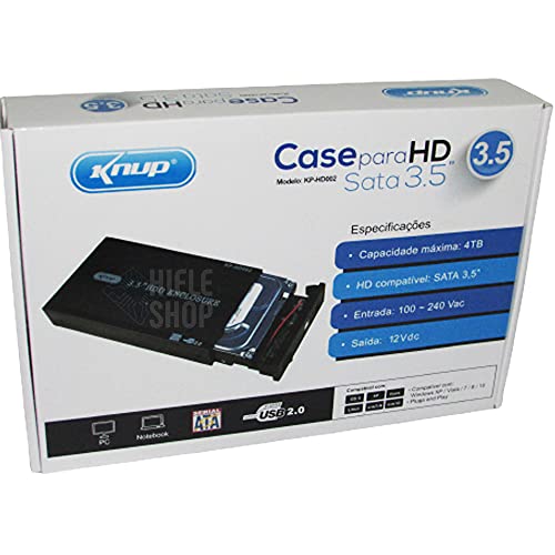Case Para HD 3,5″ USB 2.0 KP-HD002