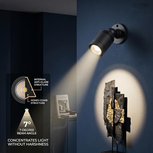 Luces de foco pequeñas de 1,65 pulgada para iluminar armarios sin dañar la madera 4