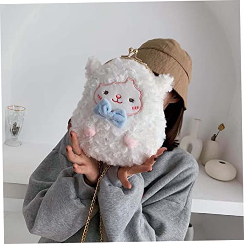 TENDYCOCO Bolsa transversal de pelúcia animais de pelúcia menina animais de pelúcia bolsa infantil d