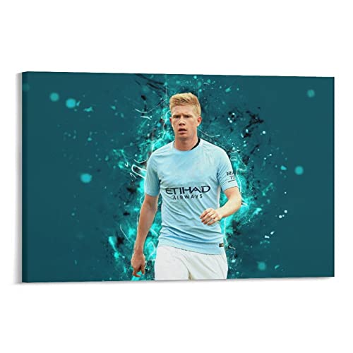 Kevin De Bruyne Belgian Professional Football Player Poster Canvas Wall Art Poster Decorative Bedroom Modern Home Print Picture Artworks Posters 16x24inch(40x60cm)