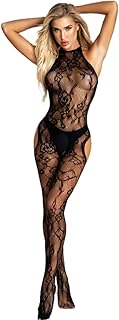 tenue sexy femme,Femmes Bas de Lingerie Bodystocking Fishnet Bodys Sexy Nuisettes collant ouverte