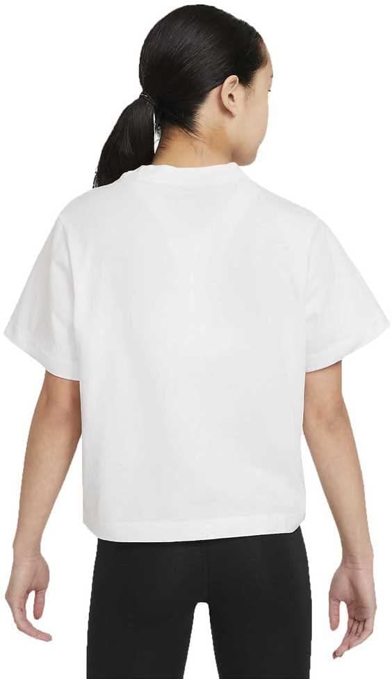 Nike Girl's NSW Tee Essential Short Sleeve Boxy (Little Kids/Big Kids) - Image 2