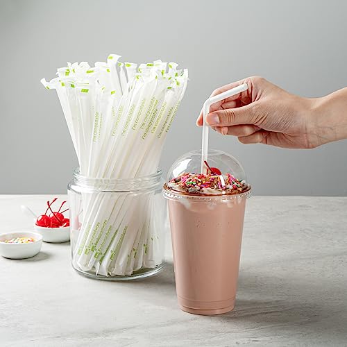 Pitillos flexibles blancos 2000 unidades 20.96 cm miniatura 5