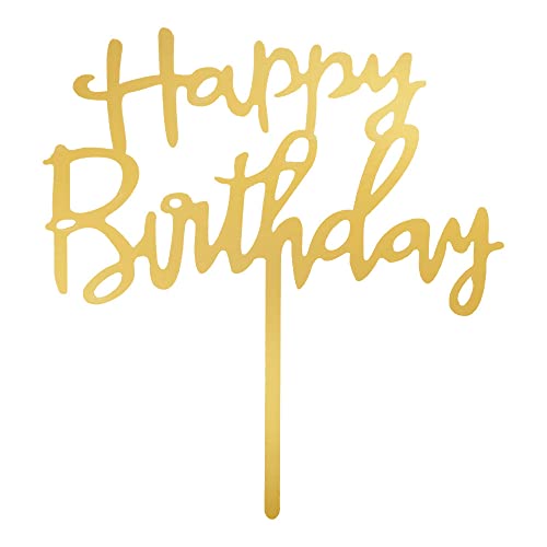 Opiniones y reviews de Pasteles chedraui de esta semana. 42 COSMIC NATION Decoración para Pastel de Cumpleaños, Cartel Elegante, Accesorios de Fiesta para Decoración (Dorado)