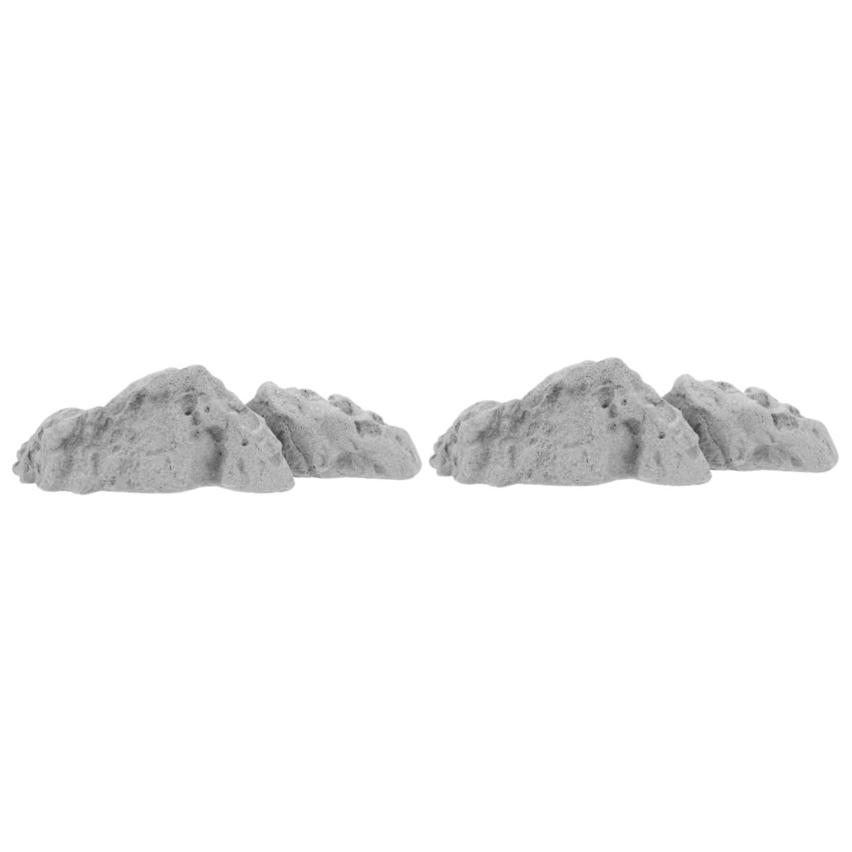 ULTECHNOVO 2stücke Mini Rockery Stein Dekoration Für Aquarien Naturstein Ornament Für Fischbecken Und -landschaftsdesign Und Leicht Für Garten Und Teichgestaltung