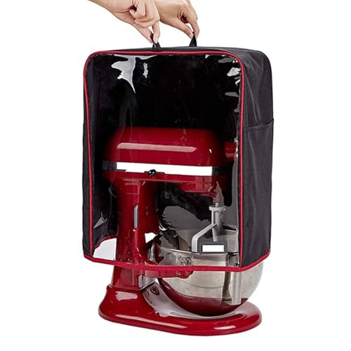 Stand Mixer Cover, Water Proof Oxford Kitchen Mixer Dust Cover Small Appliances Cover Kitchen Aid Mixer Assecories with Transparent PVC Front and Side Pockets (45 * 30 * 55cm)