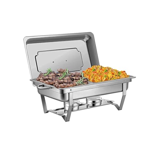WINIAER Chafing Dish Buffet Set, 8QT Stainless Steel chafing dishes for buffet, Rectangular Chafers and Buffet Warmer Sets for Kitchen Party Banquet Dining (1 Pack) WINIAER Chafing Dish Buffet Set, 8QT Stainless Steel chafing dishes for buffet, Rectangular Chafers and Buffet Warmer Sets for Kitchen Party Banquet Dining (1 Pack)
