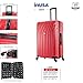 InUSA VASTY Luggage with Spinner Wheels | Durable Lightweight Hardside Suitcase, Travel Bag with Handle and Trolley, 28-Inch Large Checked Luggage | Red