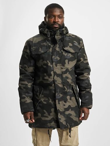 Brandit Marsh Lake Teddyparka, Farbe: darkcamo, Größe: S