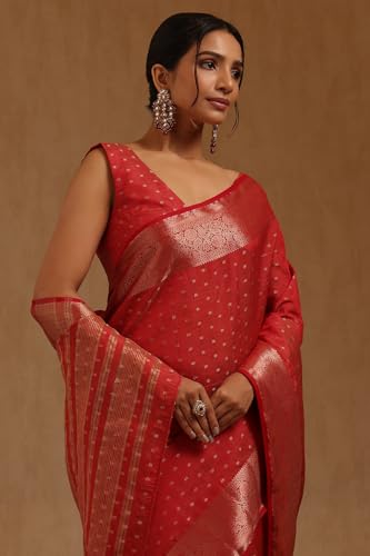 Image of Soch Womens Art Silk Zari Woven Saree