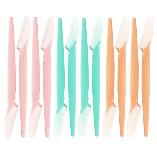 Women’s Dermaplane Razor Eyebrow Razor with Blade Cover Face Razors for Women & Men Face Shaver Peach Fuzz Remover