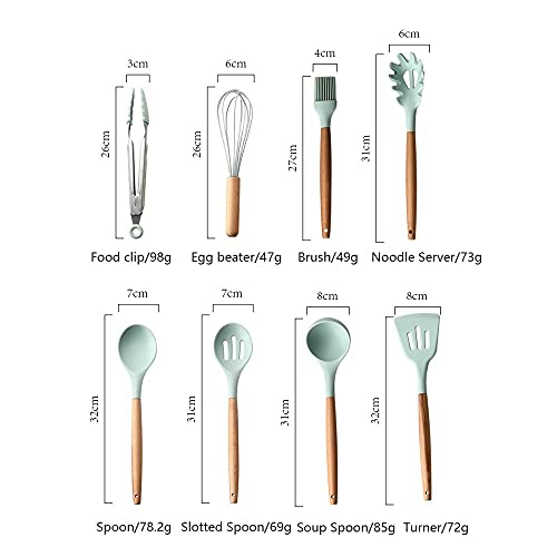 Spatule et cuillère en silicone antiadhésive et résistante à la chaleur extrême