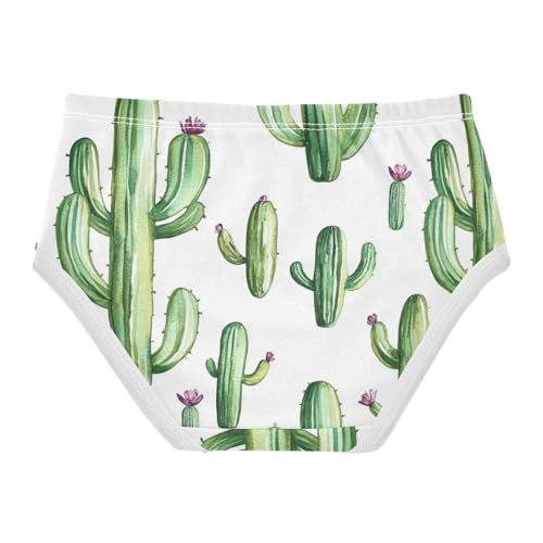 Wusikd Cactus Girls' Underwear Cotton White Girls Briefs Soft Toddler Underwear 2T2