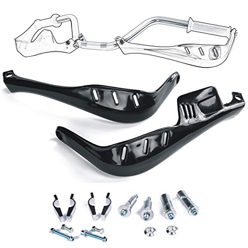 Protection Des Mains Moto Universelle 22mm 25mm 28mm Bouclier De Protection Des Poignées Moto Motocross Scooter Coupe-Vent Guidon équipement De Protection Des Mains (Noir