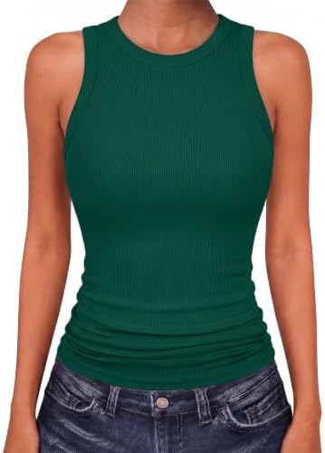 Aottori Thermo Unterhemd Damen Rundhals Ärmellos Tank Top Gerippt Basic | Thermo Tanktop, Unterziehtop, Weich, Ärmellos Oberteil, Unterhemden, Stretch, Herbst Winter, Einfarbig, Sl