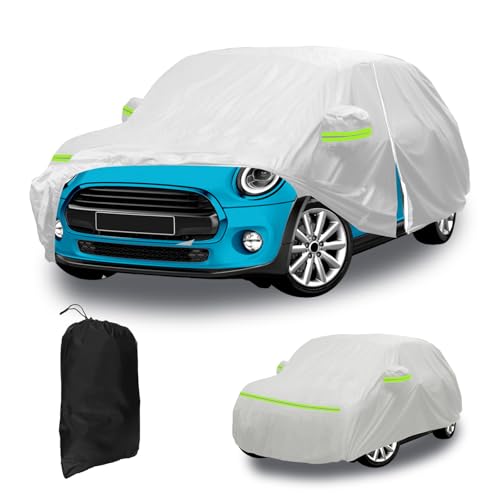 Car cover, waterproof, spare, for Mini Cooper 5 doors 2013-2024, 600D, waterproof, sun protection, suitable for all weather conditions, silver