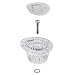 Replacement For Moen 96797 Chateau Collection Tub and Shower Faucet Knob Handle Kit, Chrome and White Insert