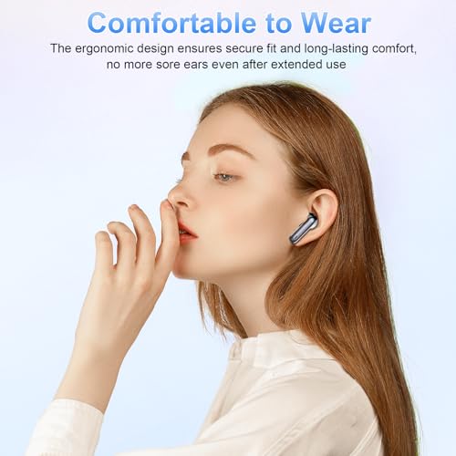 Wireless Earbuds, 2026 New Bluetooth Ear Buds 5.4 Mini HiFi Stereo with 4 ENC Noise Cancelling Mics Wireless Headphones, in Ear Earphones 40H IP7 Waterproof, USB C, Bluetooth Earbuds for Sports, Gym