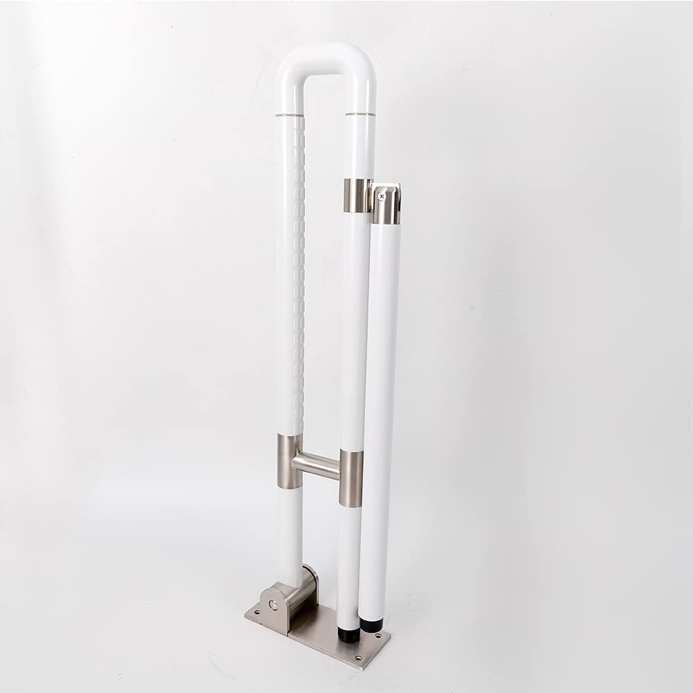 Asidero de pared para inodoro de 600 mm, con asa para montaje en pared, para personas mayores y discapacitados