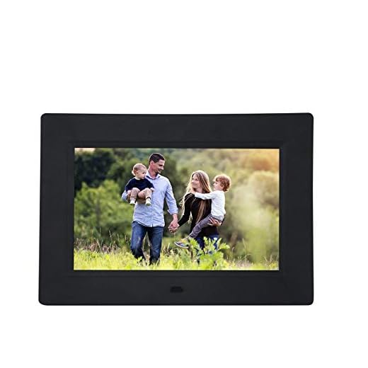 Pithadai 7 Inch Digital Photo Frames High-Definition LED Digital Screen Alarm Clock/Calendar/ MP3/Video Playback