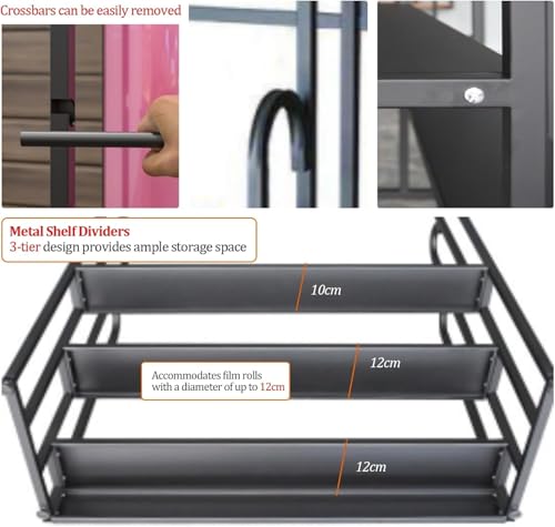 Support de rangement à 3 niveaux pour vinyle de covering