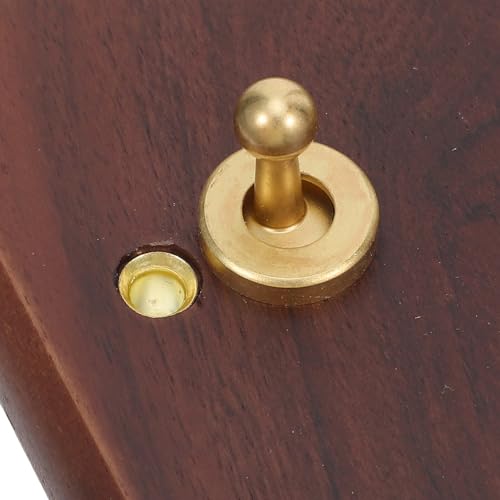 Placa de Interruptor de Palanca de nogal macizo empotrada de alta calidad 4