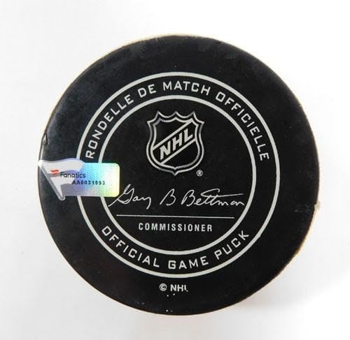 2018 Arizona Coyotes vs. Los Angeles Kings Game Used Puck 3-13-18 AA0031593 - NHL Unsigned Game Used Pucks